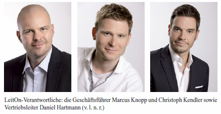 LeitOn Verantwortliche (v.l.n.r. Marcus Knopp, Christioph Kendler und Daniel Hartmann)