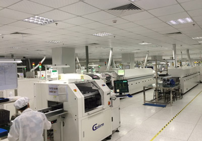 Pick and Place lines for printed circuit board assembly in clean room environment Pick and Place lines for printed circuit board assembly in clean room environment