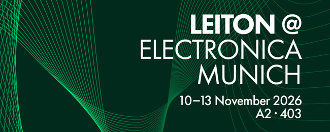 Leiton at electronica 2026: See you in Munich